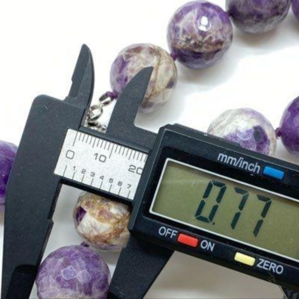 Chevron Amethyst Necklace - Picture 5 of 8